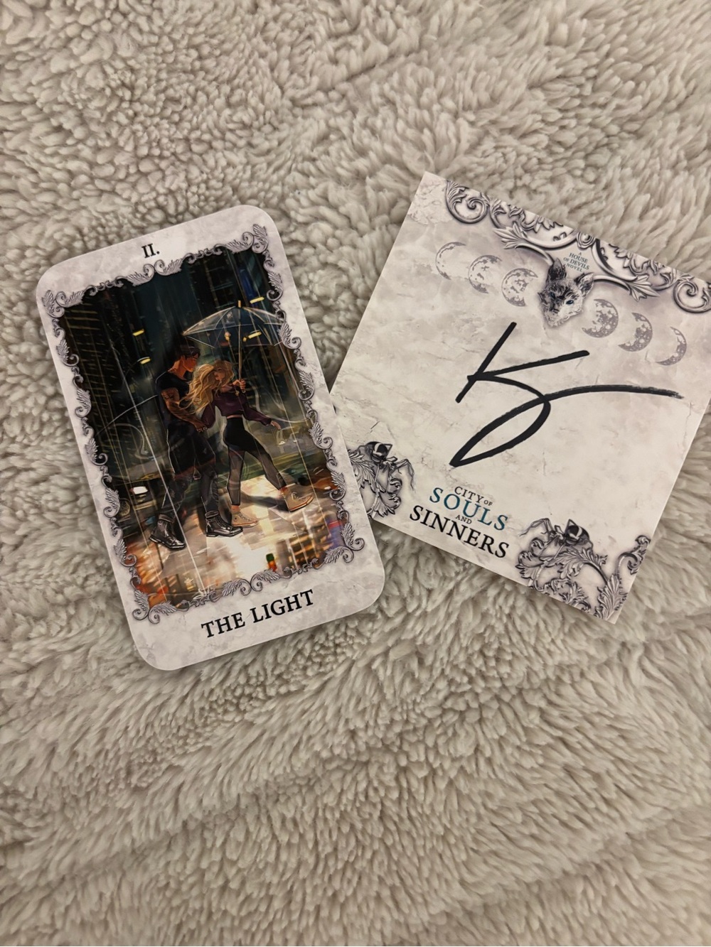 Free Add On: City of Souls Sinners Tarot Card & Signed Bookplate